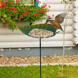 Maxbell Bird Bath Bowl with Garden Stake Bird Baths for Outdoor Garden Yard Backyard