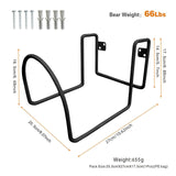 Maxbell Garden Hose Holder Metal Garage Storage Utility Hook for Garage Outside Yard black