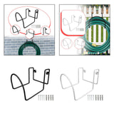 Maxbell Garden Hose Holder Metal Garage Storage Utility Hook for Garage Outside Yard black