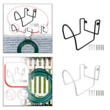 Maxbell Garden Hose Holder Metal Garage Storage Utility Hook for Garage Outside Yard black