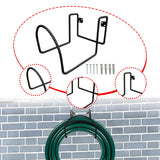 Maxbell Garden Hose Holder Metal Garage Storage Utility Hook for Garage Outside Yard black