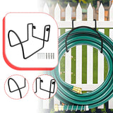 Maxbell Garden Hose Holder Metal Garage Storage Utility Hook for Garage Outside Yard black