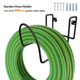 Maxbell Garden Hose Holder Metal Garage Storage Utility Hook for Garage Outside Yard black