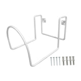 Maxbell Garden Hose Holder Metal Garage Storage Utility Hook for Garage Outside Yard white