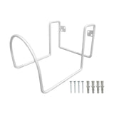 Maxbell Garden Hose Holder Metal Garage Storage Utility Hook for Garage Outside Yard white