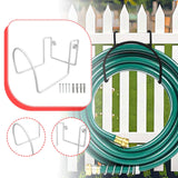 Maxbell Garden Hose Holder Metal Garage Storage Utility Hook for Garage Outside Yard white