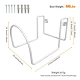 Maxbell Garden Hose Holder Metal Garage Storage Utility Hook for Garage Outside Yard white