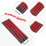 Maxbell Socket Organizer Retention Tray Drive ABS Tools for Home Workshop red