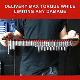 Maxbell Socket Organizer Retention Tray Drive ABS Tools for Home Workshop red