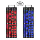 Maxbell Socket Organizer Retention Tray Drive ABS Tools for Home Workshop blue