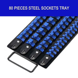 Maxbell Socket Organizer Retention Tray Drive ABS Tools for Home Workshop blue