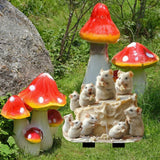 Maxbell 2D Mice and Cheese Ground Stake Outdoor Decor for Lawn Flower Pot Front Yard