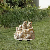 Maxbell 2D Mice and Cheese Ground Stake Outdoor Decor for Lawn Flower Pot Front Yard