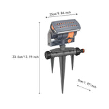 Maxbell Adjustable Oscillating Sprinkler Adjustable Water Flow Rate Watering Sprayer