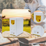 Maxbell Queen Bee Breeding Box Foam Queen Rearing Hive for Garden Balcony Hot Summer Yellow