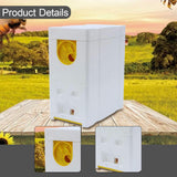 Maxbell Queen Bee Breeding Box Foam Queen Rearing Hive for Garden Balcony Hot Summer Yellow