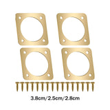 Maxbell 4Pcs Bluebird House Predators Guards Backyard Lightweight Garden Metal Plates 2.5 cm