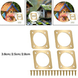 Maxbell 4Pcs Bluebird House Predators Guards Backyard Lightweight Garden Metal Plates 2.5 cm