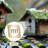 Maxbell 4Pcs Bluebird House Predators Guards Backyard Lightweight Garden Metal Plates 2.5 cm