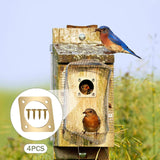 Maxbell 4Pcs Bluebird House Predators Guards Backyard Lightweight Garden Metal Plates 2.5 cm
