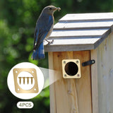Maxbell 4Pcs Bluebird House Predators Guards Backyard Lightweight Garden Metal Plates 2.5 cm
