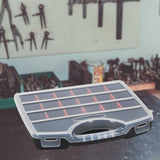 Maxbell Tools Organizer Box Tool Box Fly Fishing Lures Box for Screw Nails Fasteners