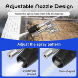 Maxbell Twist Nozzle for Pressure Washer 3 in 1 Rotate Shooter Tip for Hard to Reach