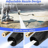 Maxbell Twist Nozzle for Pressure Washer 3 in 1 Multifunctional Portable Shooter Tip