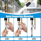 Maxbell Twist Nozzle Stainless Steel with 1/4" for Pressure Washer for Hard to Reach 7GPN