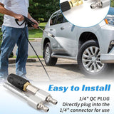 Maxbell Twist Nozzle Stainless Steel with 1/4" for Pressure Washer for Hard to Reach 7GPM