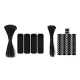 Maxbell Flat Straight Braces with Wire Ties Mounting Kit for Backyard Outside Garden 50pcs