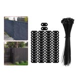 Maxbell Flat Straight Braces with Wire Ties Mounting Kit for Backyard Outside Garden 50pcs