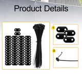 Maxbell Flat Straight Braces with Wire Ties Mounting Kit for Backyard Outside Garden 50pcs