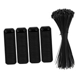 Maxbell Flat Straight Braces with Wire Ties Mounting Kit for Backyard Outside Garden 100pcs