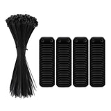 Maxbell Flat Straight Braces with Wire Ties Mounting Kit for Backyard Outside Garden 100pcs