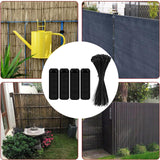 Maxbell Flat Straight Braces with Wire Ties Mounting Kit for Backyard Outside Garden 100pcs