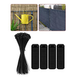 Maxbell Flat Straight Braces with Wire Ties Mounting Kit for Backyard Outside Garden 100pcs