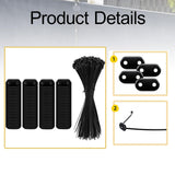 Maxbell Flat Straight Braces with Wire Ties Mounting Kit for Backyard Outside Garden 100pcs