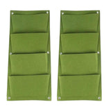 Maxbell 2Pcs Plant Planting Grow Bags Hanging Flower Pouch for Wall Vegetable Yard Green vertical
