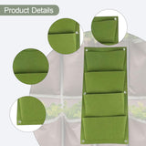 Maxbell 2Pcs Plant Planting Grow Bags Hanging Flower Pouch for Wall Vegetable Yard Green vertical