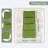 Maxbell 2Pcs Plant Planting Grow Bags Hanging Flower Pouch for Wall Vegetable Yard Green vertical