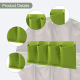 Maxbell 2 Pieces Hanging Planter Bags Horizontal Gardening Planter Pockets for Porch Green