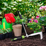 Maxbell 2 Pieces Hand Weeder Tools Gardening Hand Weeder for Courtyard Patio Terrace