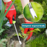 Maxbell 2 Pieces Hand Weeder Tools Gardening Hand Weeder for Courtyard Patio Terrace