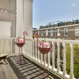 Maxbell 2Pcs Flamingo Planter Stand Flamingo Flowerpot for Outdoor Indoor Porch Lawn