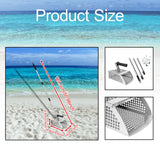 Maxbell Long Handle Sand Shovel Handheld Detachable Stainless Steel Garden Rake Tool