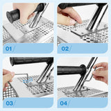 Maxbell Long Handle Sand Shovel Handheld Detachable Stainless Steel Garden Rake Tool