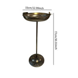 Maxbell Garden Bird Bath Ornament Rustic Bird Bath for Outside for Garden Patio Yard