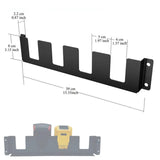 Maxbell 4 Slots Battery Holder Wall Mounted Metal Workspace Accessories Battery Rack