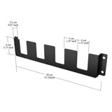 Maxbell 4 Slots Battery Holder Wall Mounted Metal Workspace Accessories Battery Rack